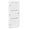 vidaXL Drzwi Frontowe Biały PVC
