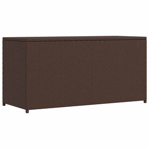 vidaXL Skrzynia ogrodowa, brązowa, 120 x 50 x 60 cm, rattan PE