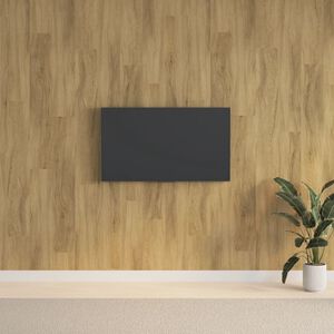 vidaXL Panele ścienne, drewnopodobne, brązowe, PVC, 2,06 m&sup2;