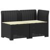 vidaXL Sofa Ogrodowa 2-osobowa z Poduszkami w Wyglądzie Rattanowym