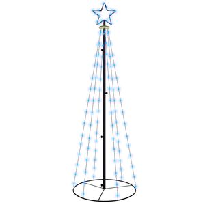 vidaXL Choinka stożkowa, 108 niebieskich diod LED, 70x180 cm