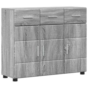 vidaXL Bufet FLORIN 88,5 x 30,5 x 73 cm Szary Sonoma