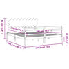 vidaXL Rama łóżka z wezgłowiem, biała, lite drewno