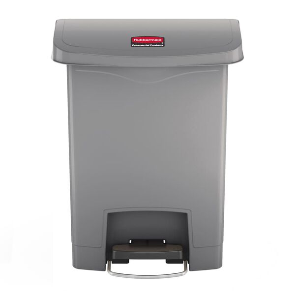 Rubbermaid Kosz z pedałem Slim Jim, 30 L, szary