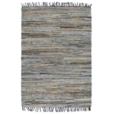 vidaXL Ręcznie tkany dywan Chindi, juta i dżins, 120x170 cm, kolorowy