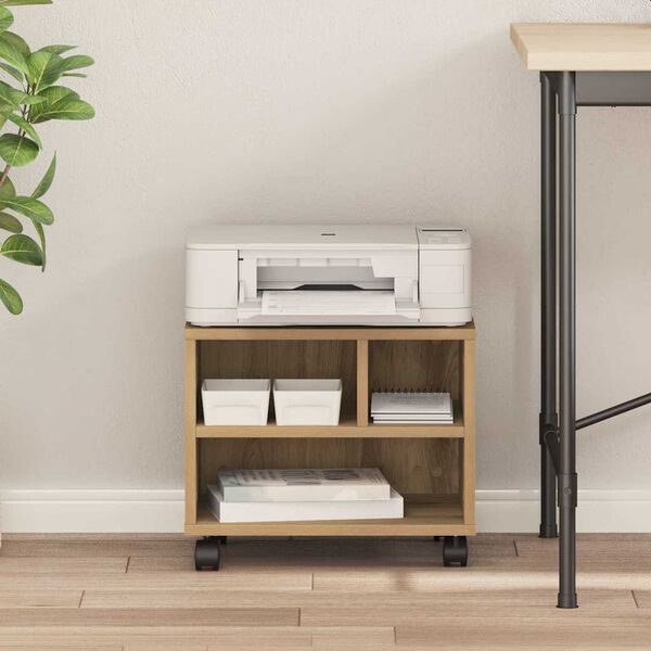 vidaXL Stojak na drukarkę Dąb rzemieślniczy 41 x 32 x 34,5 cm