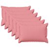 vidaXL Poszewka na poduszkę 6 pcs HOUTEN r&oacute;żowy 50 x 75 cm