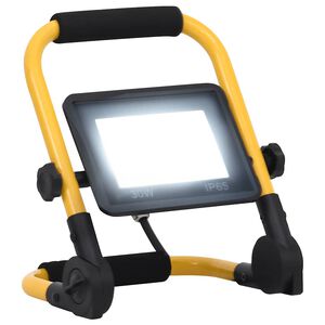 vidaXL Reflektor LED z uchwytem, 30 W, zimne białe światło