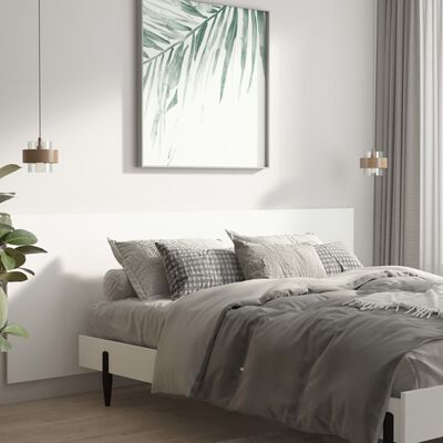 vidaXL Zagłówek łóżka, ścienny, biały, 240x1,5x80 cm