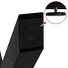 vidaXL Nogi do stołu jadalnego w kształcie litery X 2 szt. Czarne 50x(72-73) cm Stal
