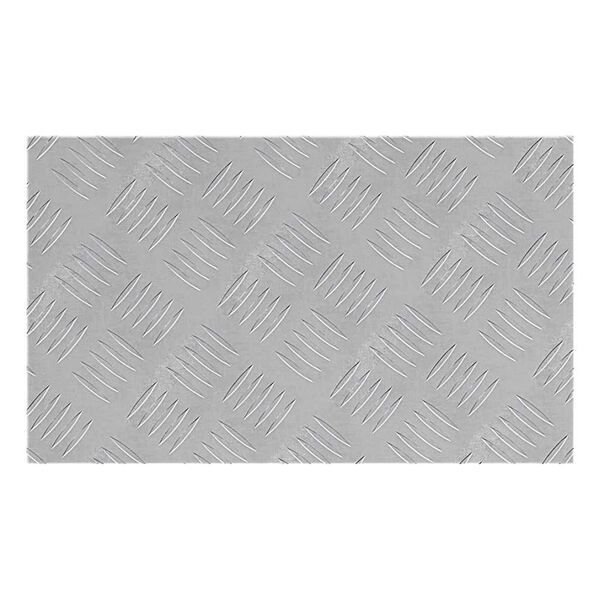 vidaXL Stopień Prostokątny 4 pcs Srebrny 50 x 30 cm Aluminium