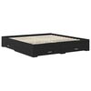 vidaXL Ramka ł&oacute;żka Czarny Dąb 180 x 200 cm Materiał drewnopochodny