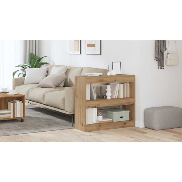 vidaXL Regał na książki/przegroda, dab artisan, 80x30x72 cm