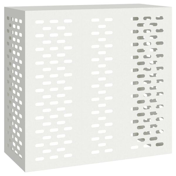 vidaXL Pokrywa do klimatyzatora Biały 110 x 50 x 105 cm Stal