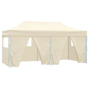 vidaXL Namiot Imprezowy 291 x 580 x 315 cm kremowy Materiał Oxford