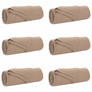 vidaXL Koce narzutowe 6 szt. Camel 350 x 270 cm 8.09 kg Polar