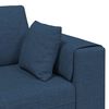 vidaXL Sofa z poduszką 3 pcs Niebieski tkanina