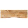 vidaXL Blat biurka, z wycięciem, 160x50x2,5 cm, surowe drewno mango