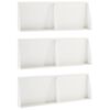 vidaXL Mur oporowy 6 szt. 60 x 12 x 40 cm Stal Biały