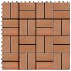 vidaXL Płytka Tarasowa 11 pcs Drewno tekowe 30 x 30 cm