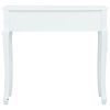 vidaXL Stolik konsola, biały, 80 x 40 x 74 cm, drewno