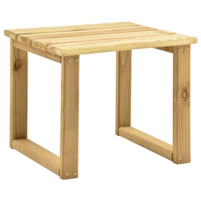 vidaXL Leżak ogrodowy ze stolikiem, impregnowane drewno sosnowe