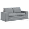 vidaXL Sofa 2 pcs Jasnoszary 182 x 80 x 82 cm tkanina