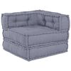 vidaXL Modułowa sofa 2 pcs Szary 140 x 70 x 56 cm tkanina