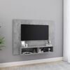 vidaXL Wisząca szafka pod TV, szarość betonu, 120x23,5x90 cm