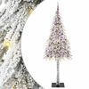 vidaXL Choinka z 300 diodami LED z podstawą Biały 210 cm PE i stal