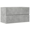 vidaXL Wisząca szafka łazienkowa, szarość betonu, 80x38,5x45 cm