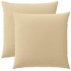 vidaXL Poszewka na poduszkę 2 pcs HEERLEN Beżowy 60 x 60 cm Poliester