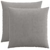 vidaXL Poszewka na poduszkę 2 pcs HEERLEN jasnoszary 60 x 60 cm