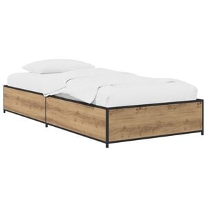 vidaXL Ramka ł&oacute;żka Dąb artisan 80 x 200 cm Drewno inżynieryjne