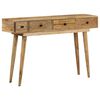vidaXL Stolik konsolowy, 118x30x77 cm, lite drewno mango