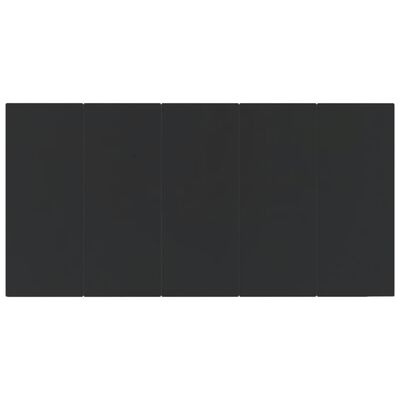 vidaXL 9-częściowy zestaw mebli ogrodowych, czarny, polirattan