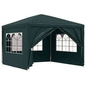 vidaXL Namiot imprezowy, 3 x 3 m, zielony
