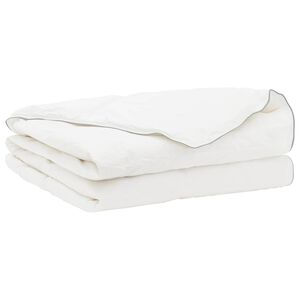 vidaXL Kołdra FULDA 200 x 200 cm Lato 100 GSM 90% puch gęsi Biały