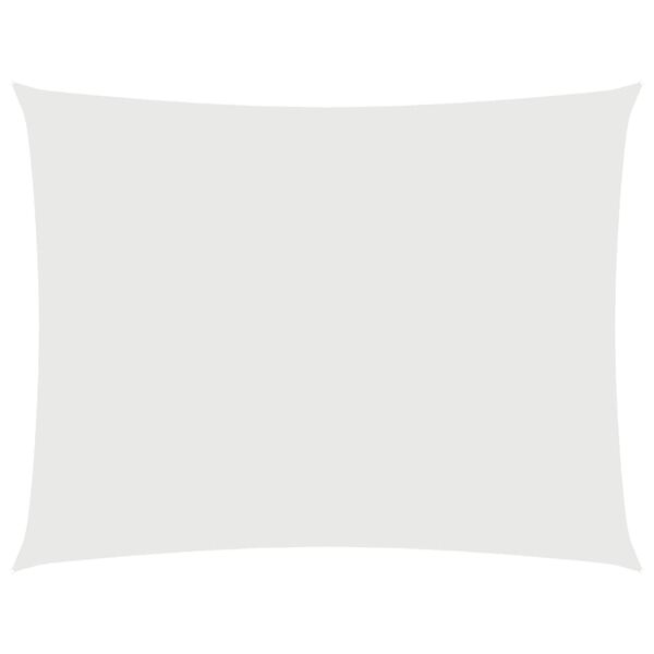 vidaXL Prostokątny żagiel ogrodowy z tkaniny Oxford, 4x6 m, biały
