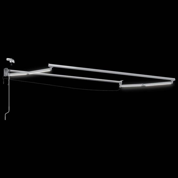 vidaXL Elektryczna Rozkładana Markiza Jasnoszary 3 x 2,5 m