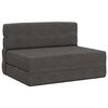 vidaXL Składana Sofa Ł&oacute;żko ciemnoszary 70 x 72 x 60 cm tkanina