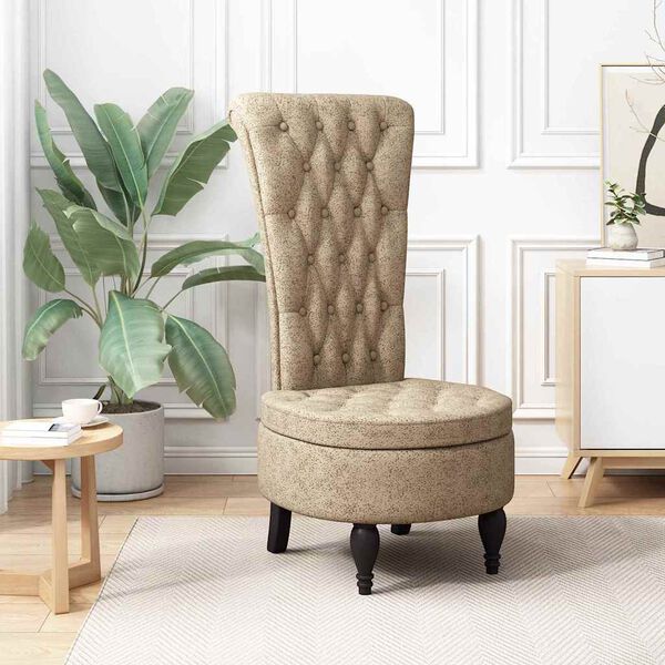 vidaXL Fotel typu slipper Jasnoszary 56,5 x 70 x 110 cm Sk&oacute;ra zamszowa