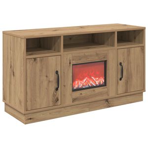 vidaXL Kominek elektryczny Dąb artisan 100 x 33 x 55 cm