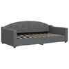 vidaXL Sofa z funkcją spania, ciemnoszara, 90x190 cm, obita tkaniną