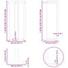 vidaXL Nogi do stołu barowego w kształcie litery T 2 szt. Czarne 50x35x(90-91) cm Stal