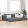 vidaXL Sofa Bed 200cm Ciemnoszary tkanina