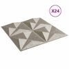 vidaXL Panele ścienne 24 pcs Beton origami 50 x 50 cm Pianka XPS