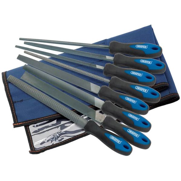 Draper Tools 8-częściowy zestaw pilnik&oacute;w i tarnik&oacute;w 200 mm, 44961