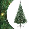 vidaXL Sztuczna choinka z oświetleniem na Boże Narodzenie 240 cm PVC