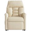vidaXL Podnoszony fotel masujący, elektryczny, rozkładany, kremowy